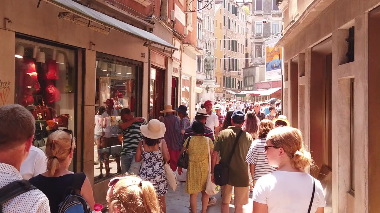 威尼斯街夏天意大利