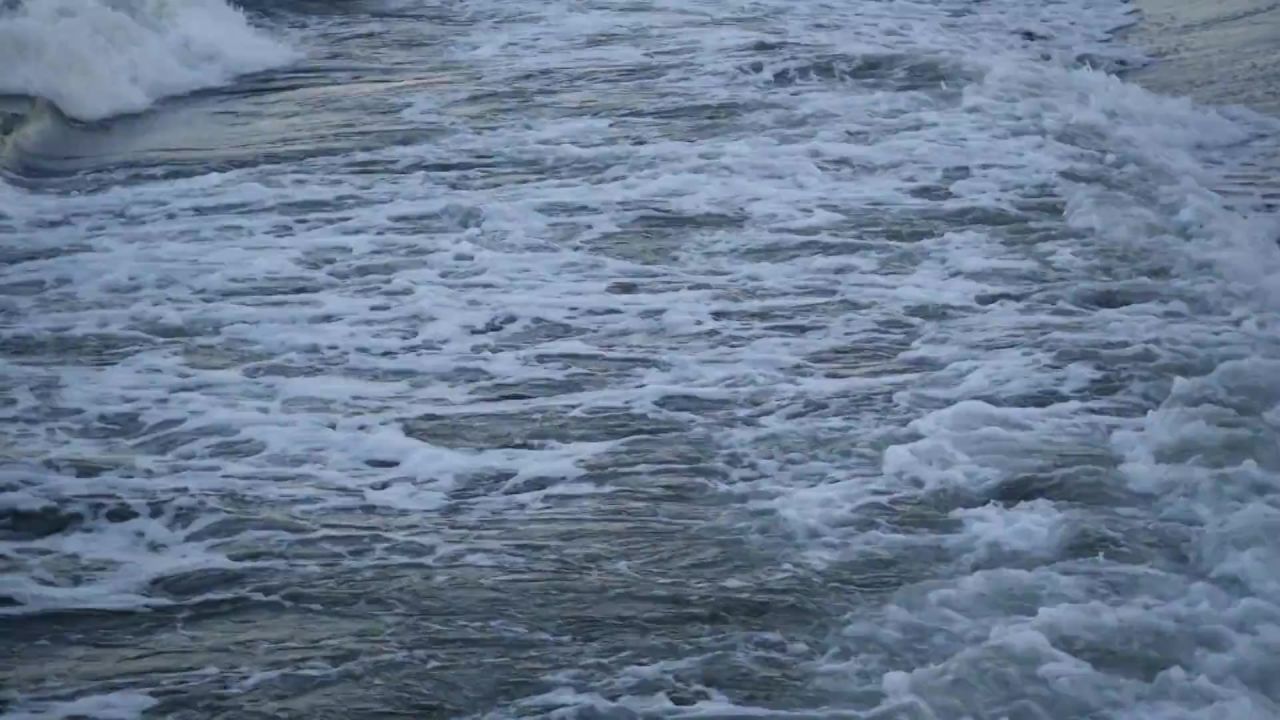 海波溅泡沫海洋水