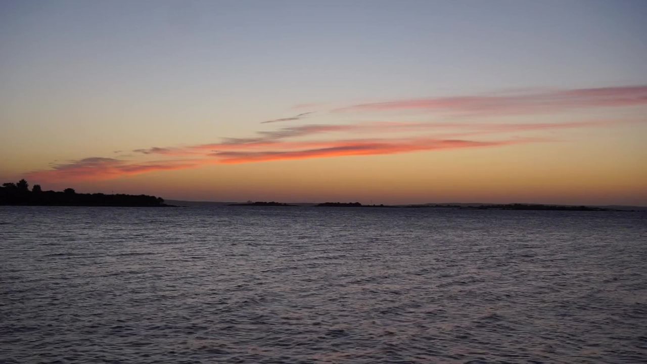 海水日出日落波海岸