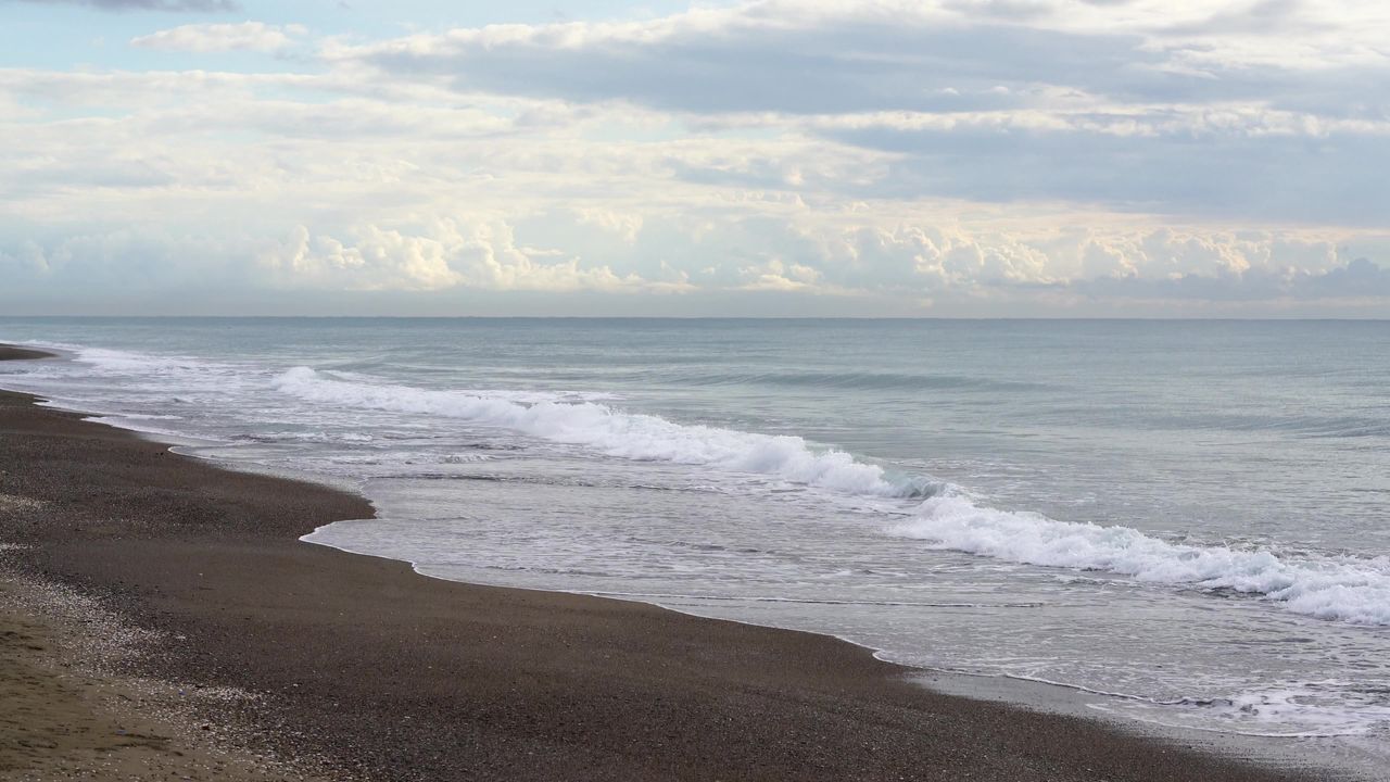 海滩波浪海洋平静