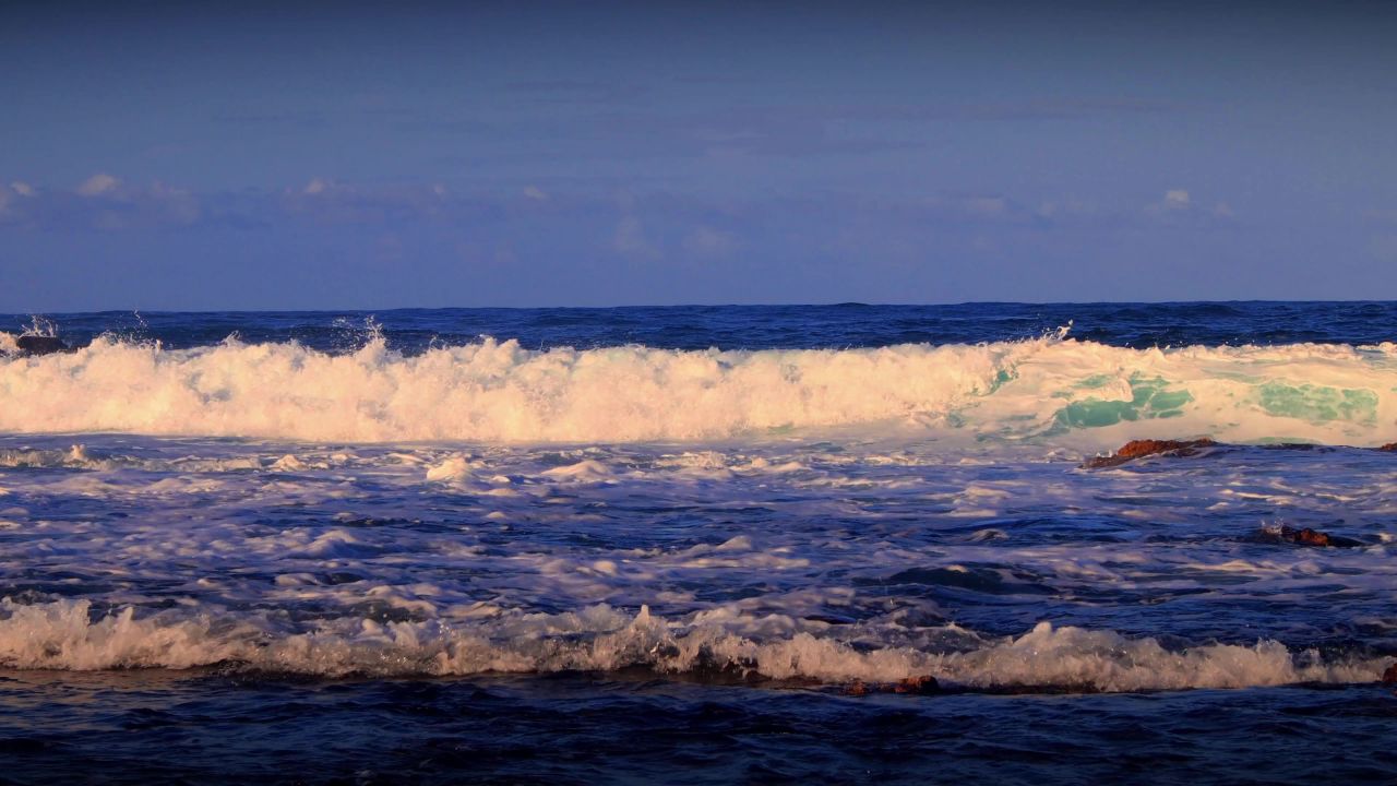 海洋波风景泡沫海心情