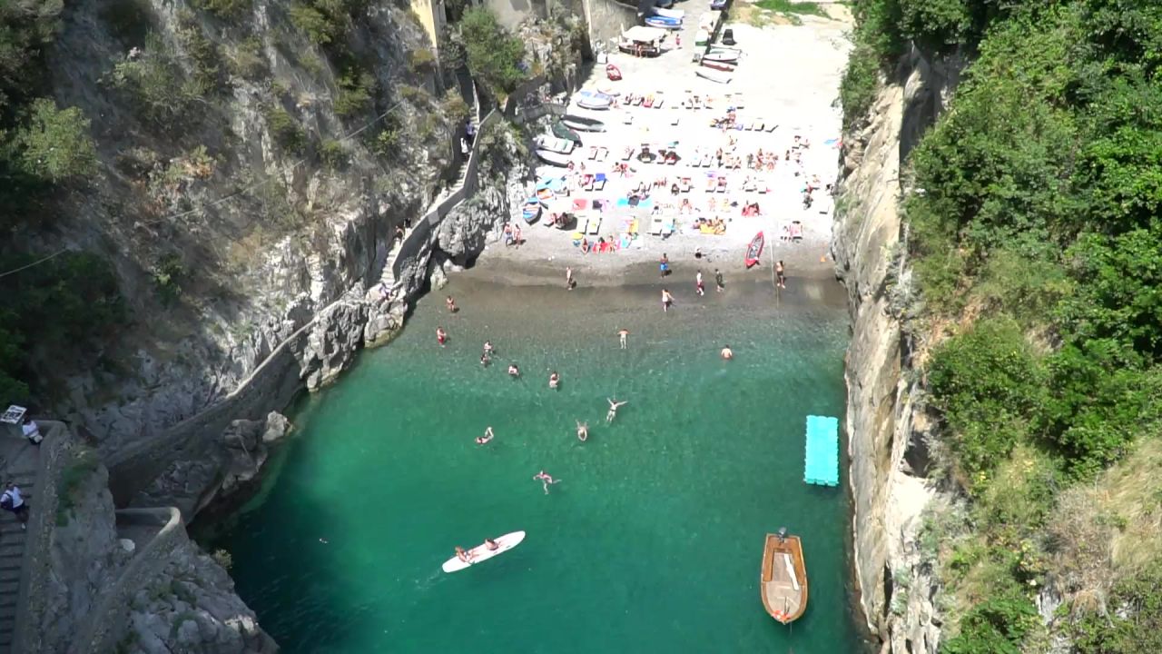 阿马尔菲海岸海湾海洋