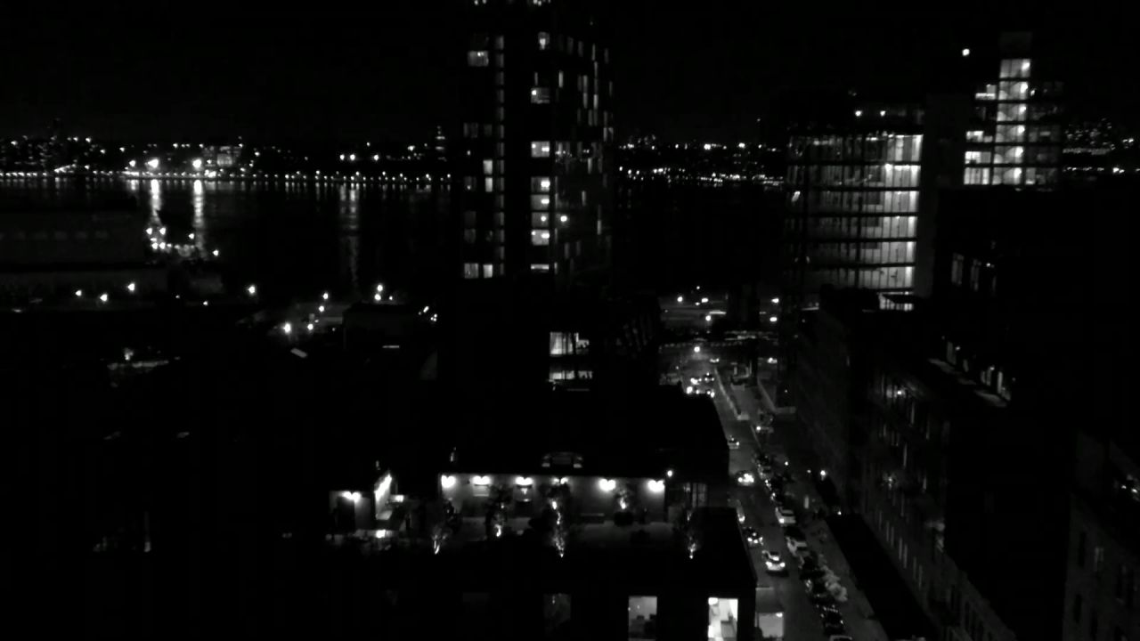 城市夜灯市容天际线