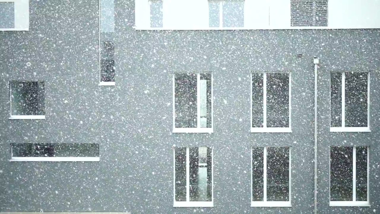 雪乱舞降雪雪