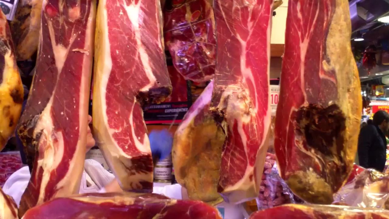 咸肉食品市场火腿