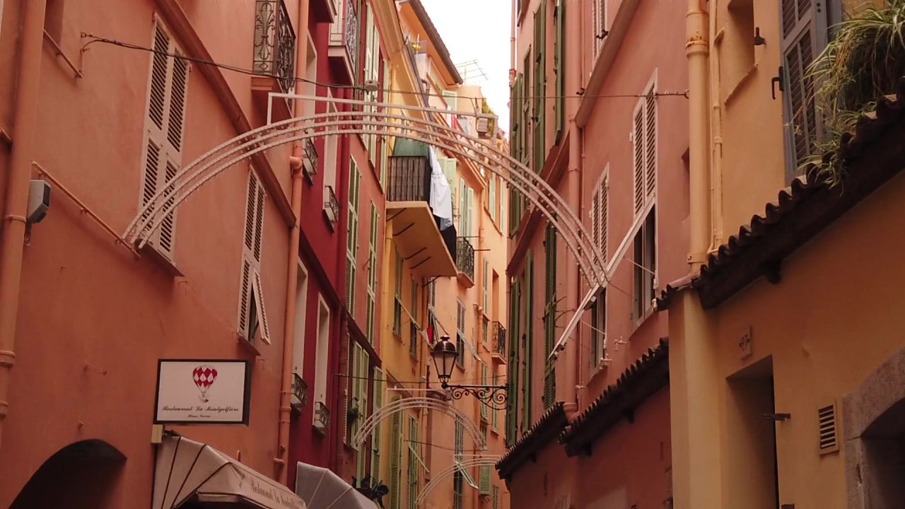 摩纳哥街道颜色蜡笔