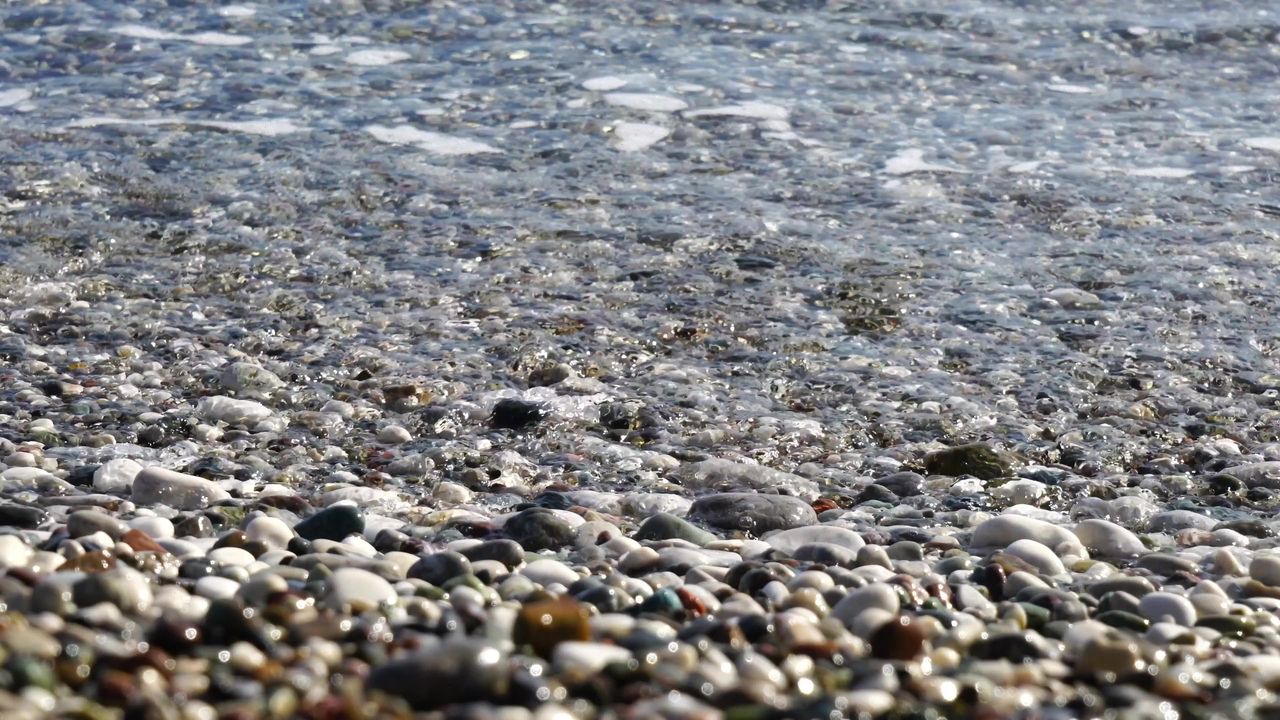 波波浪水蓝色海滩