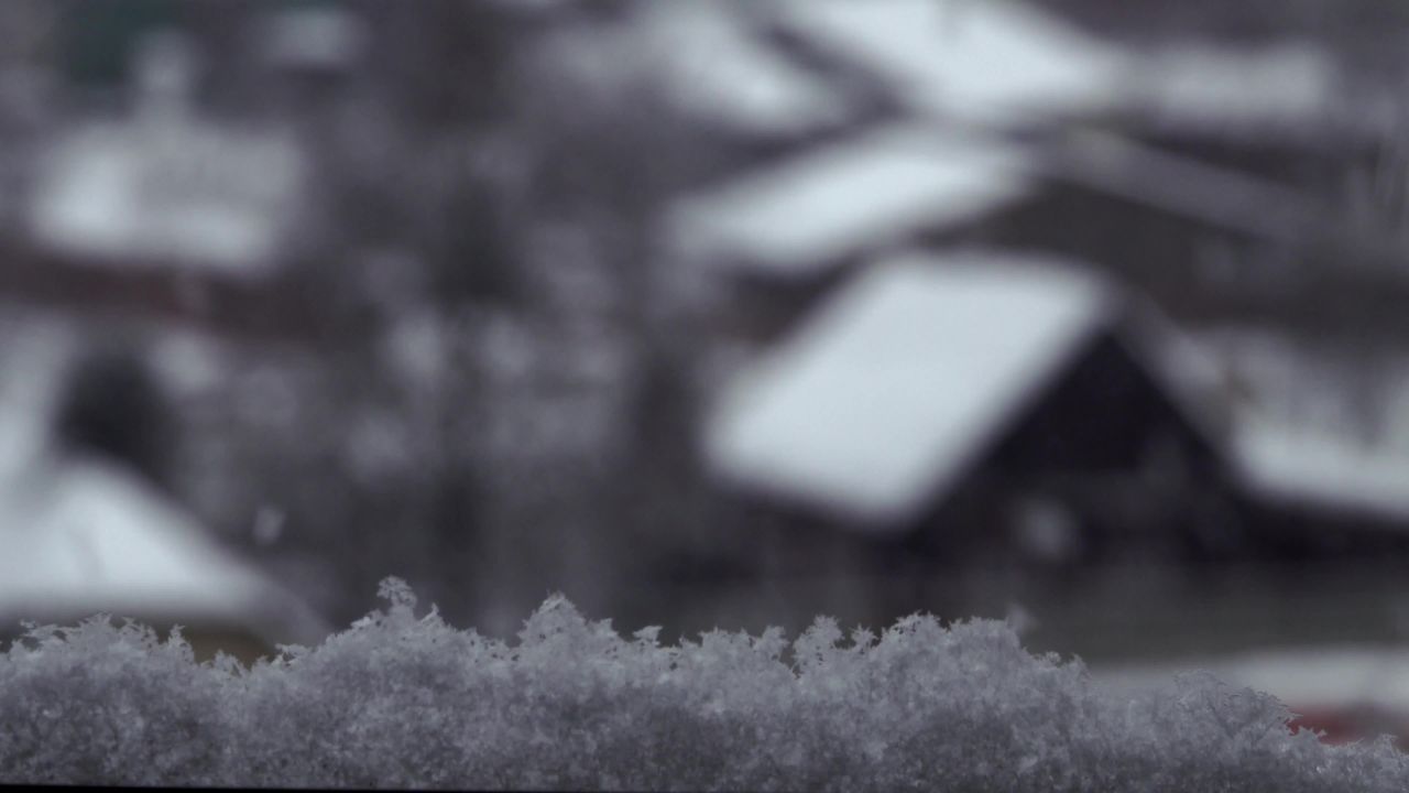冬季雪冷雪花