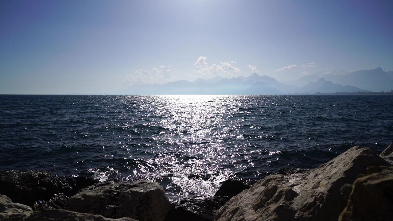 海洋海水蓝色海滩