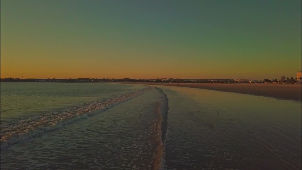 日落太阳海滩夏天