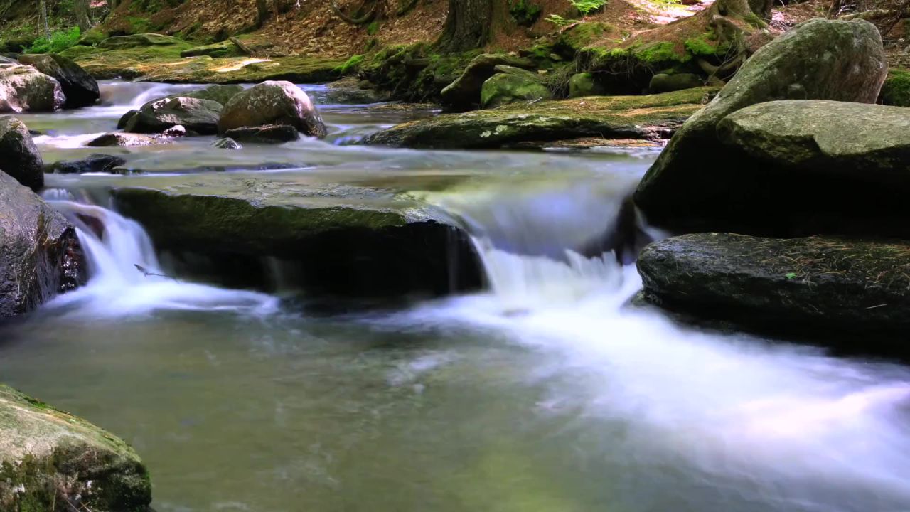 水河大瀑布森林溪