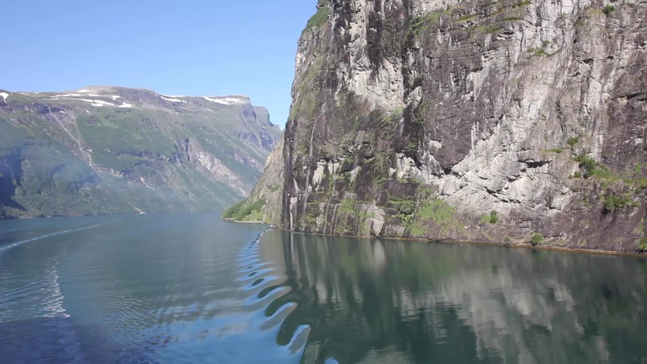 峡湾挪威巡航水船