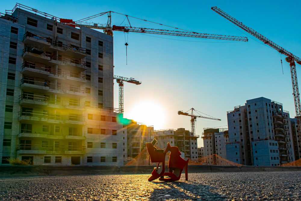 鞋起重机建筑物建设