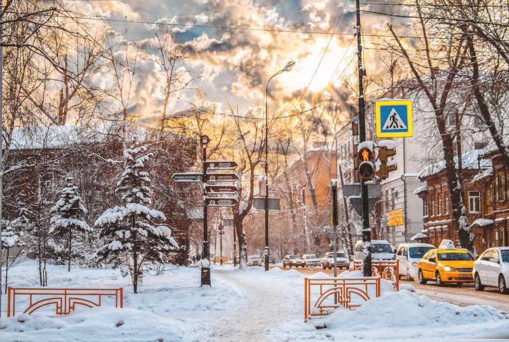 冬天雪的风景