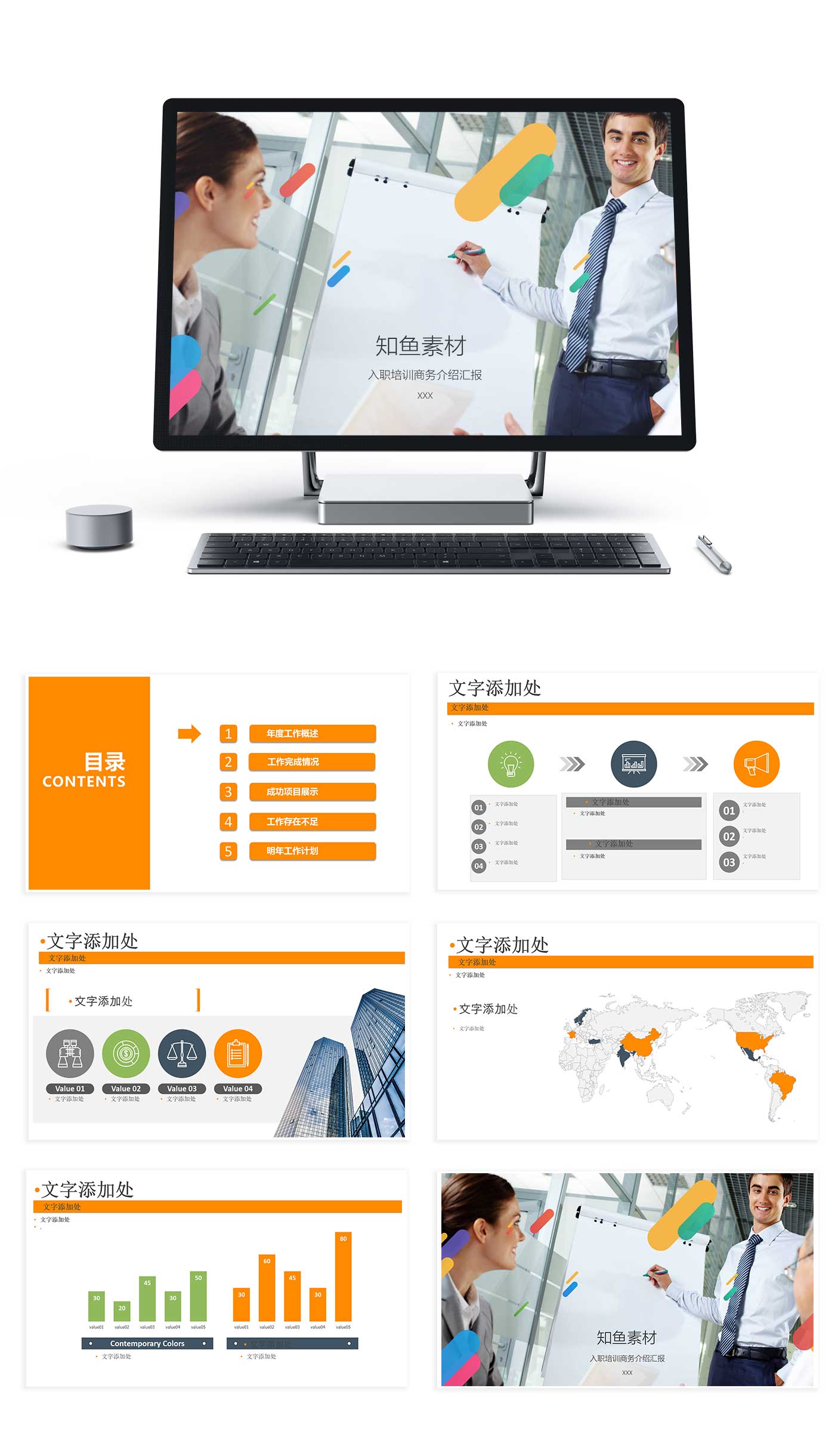 入职 培训 商务 介绍 汇报