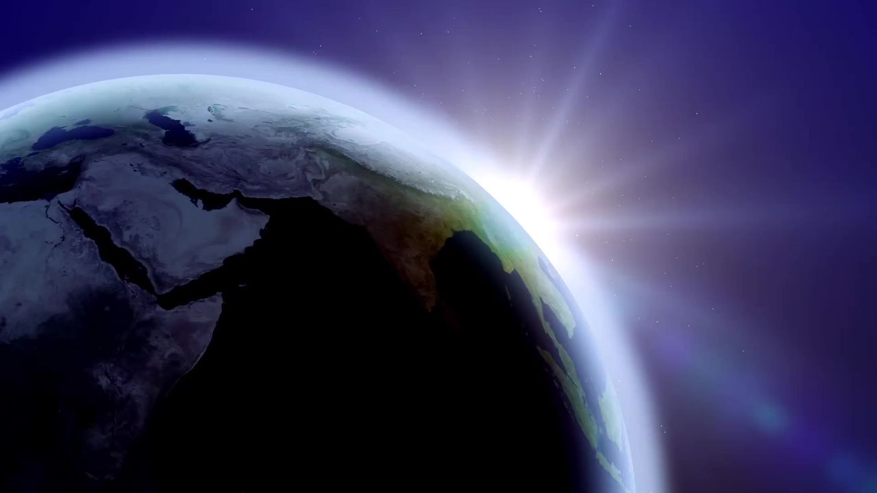 蓝色地球世界全球地图空间背景