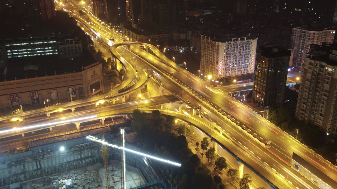 成都二环高架桥延时摄影