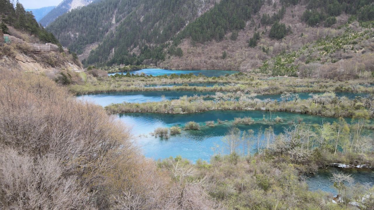 航拍九寨沟