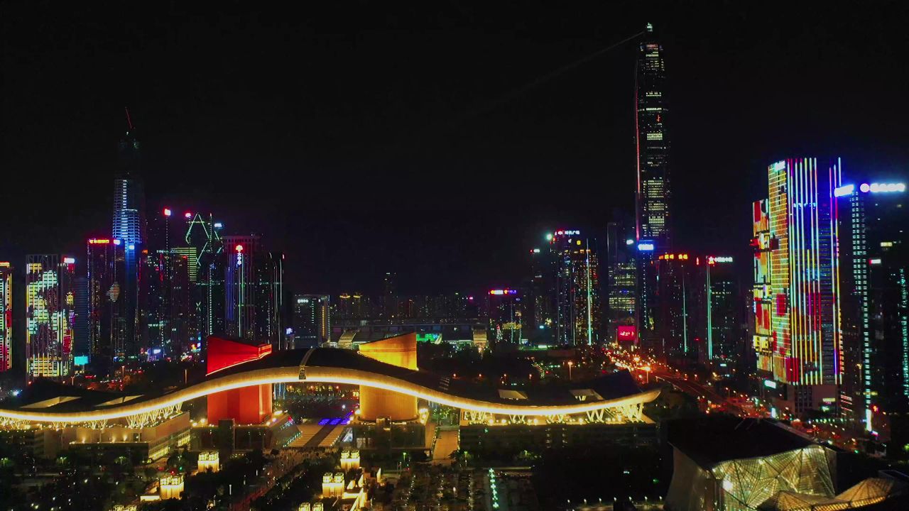 深圳市民中心航拍
