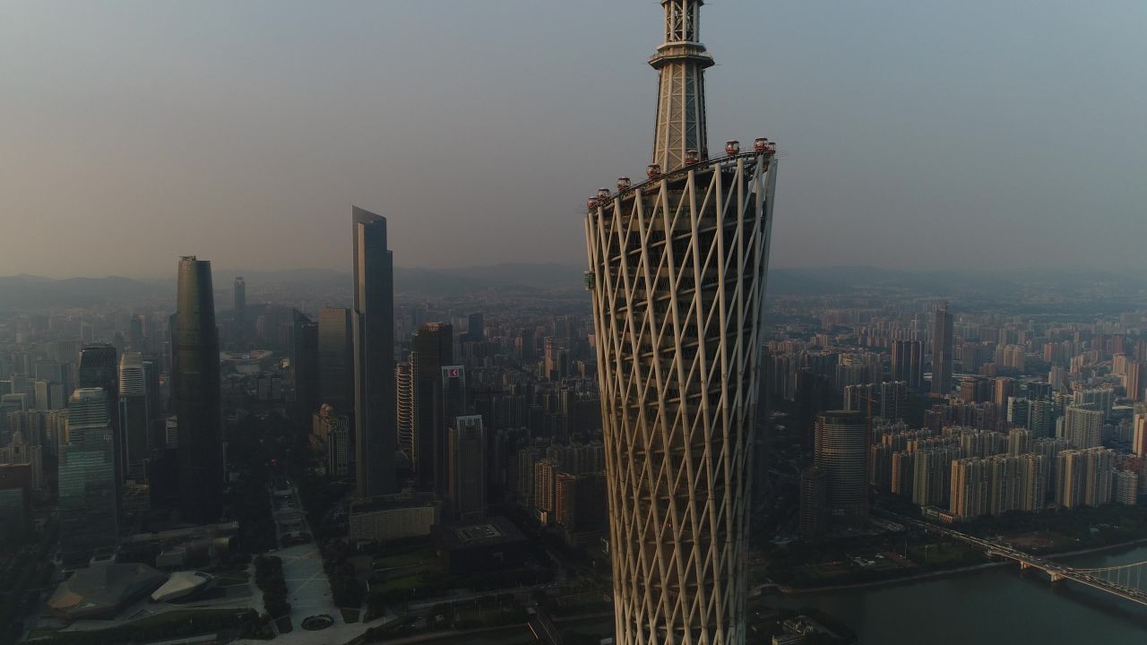 广州塔夕阳