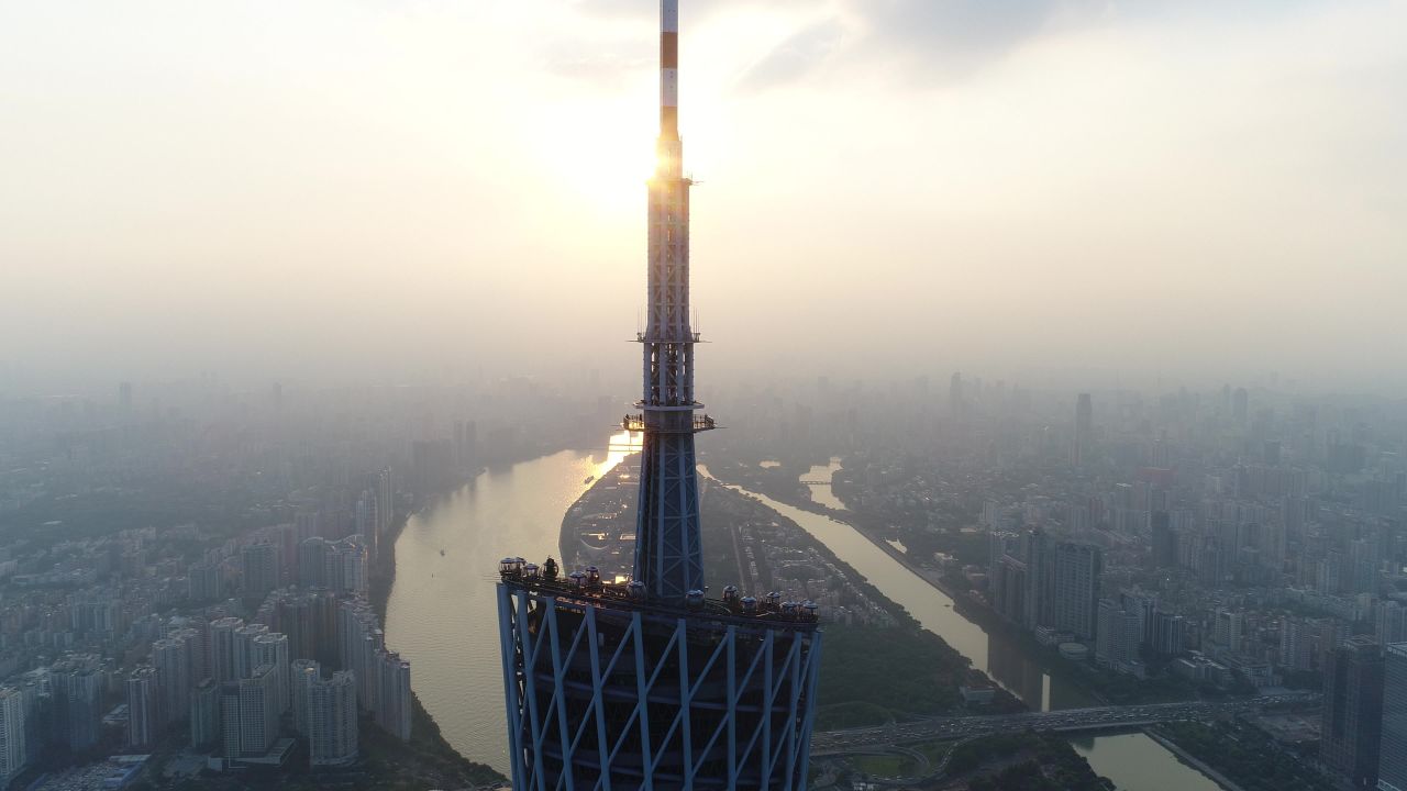 广州塔夕阳