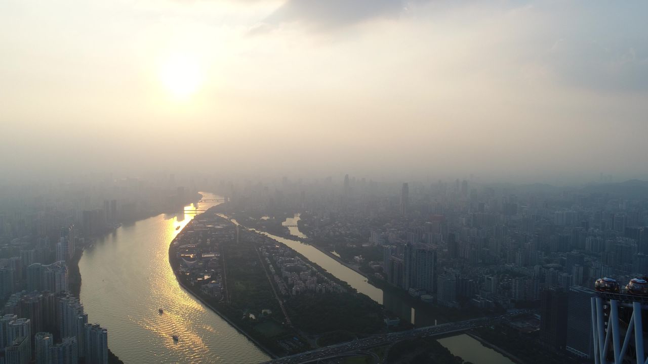 广州塔夕阳