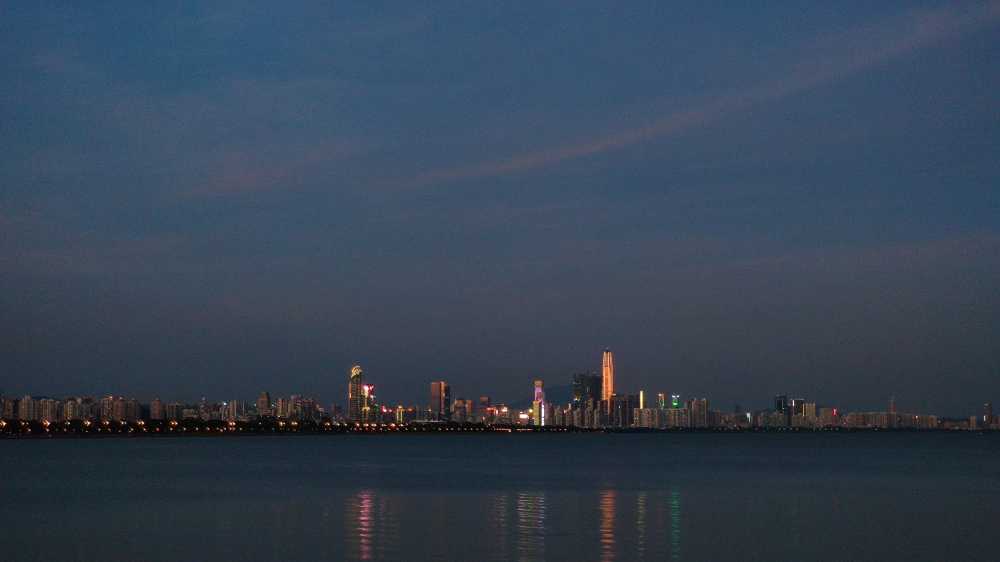 深圳湾公园夜景