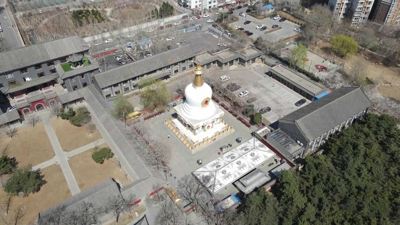 沈阳北塔公园法轮寺航拍
