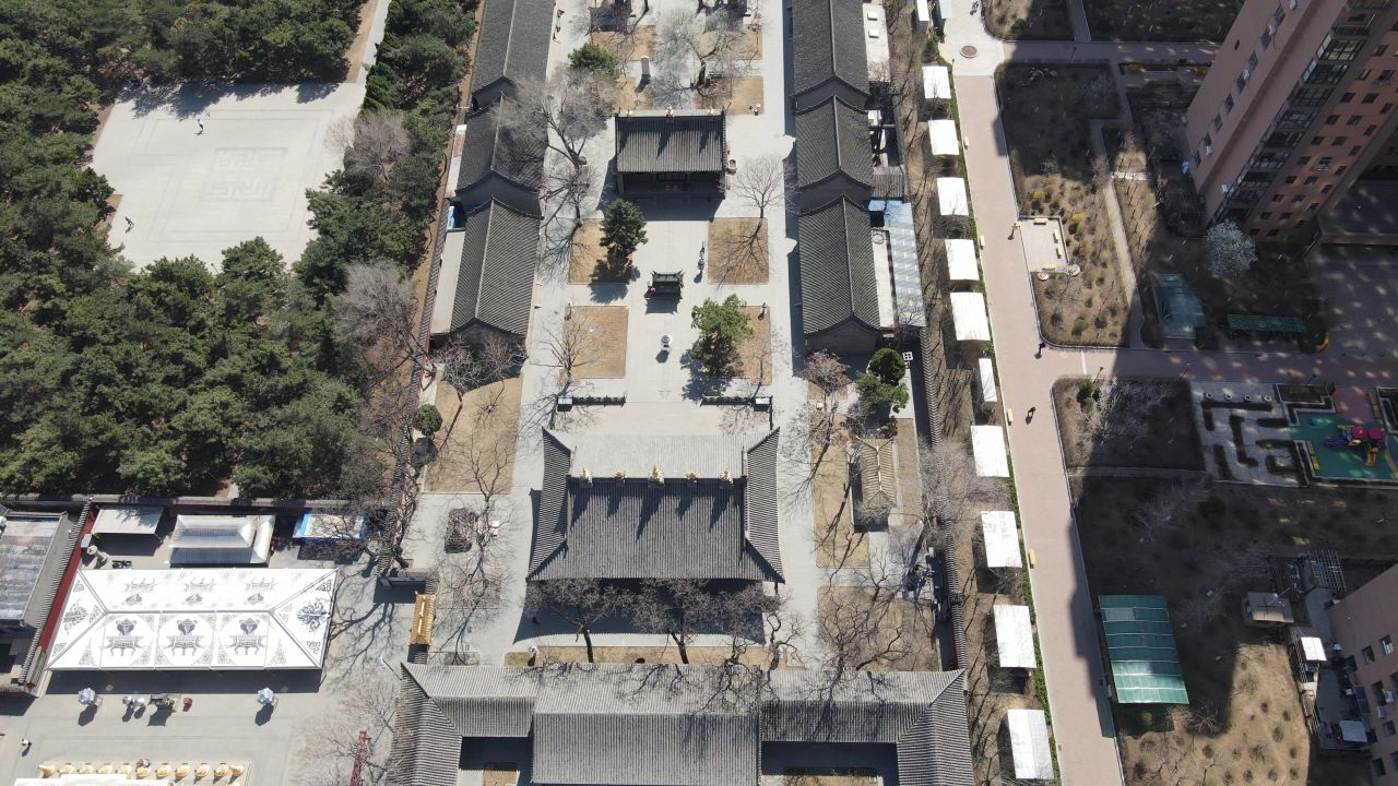 沈阳北塔公园法轮寺航拍