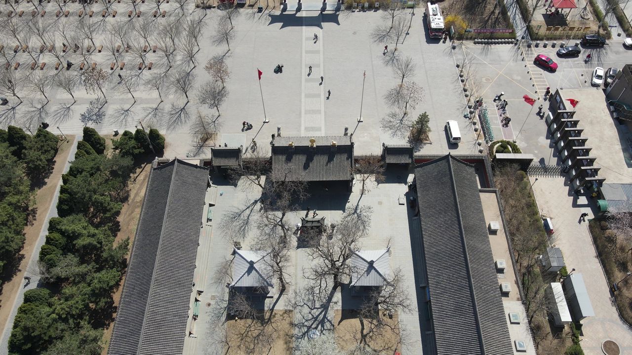 沈阳北塔公园法轮寺航拍