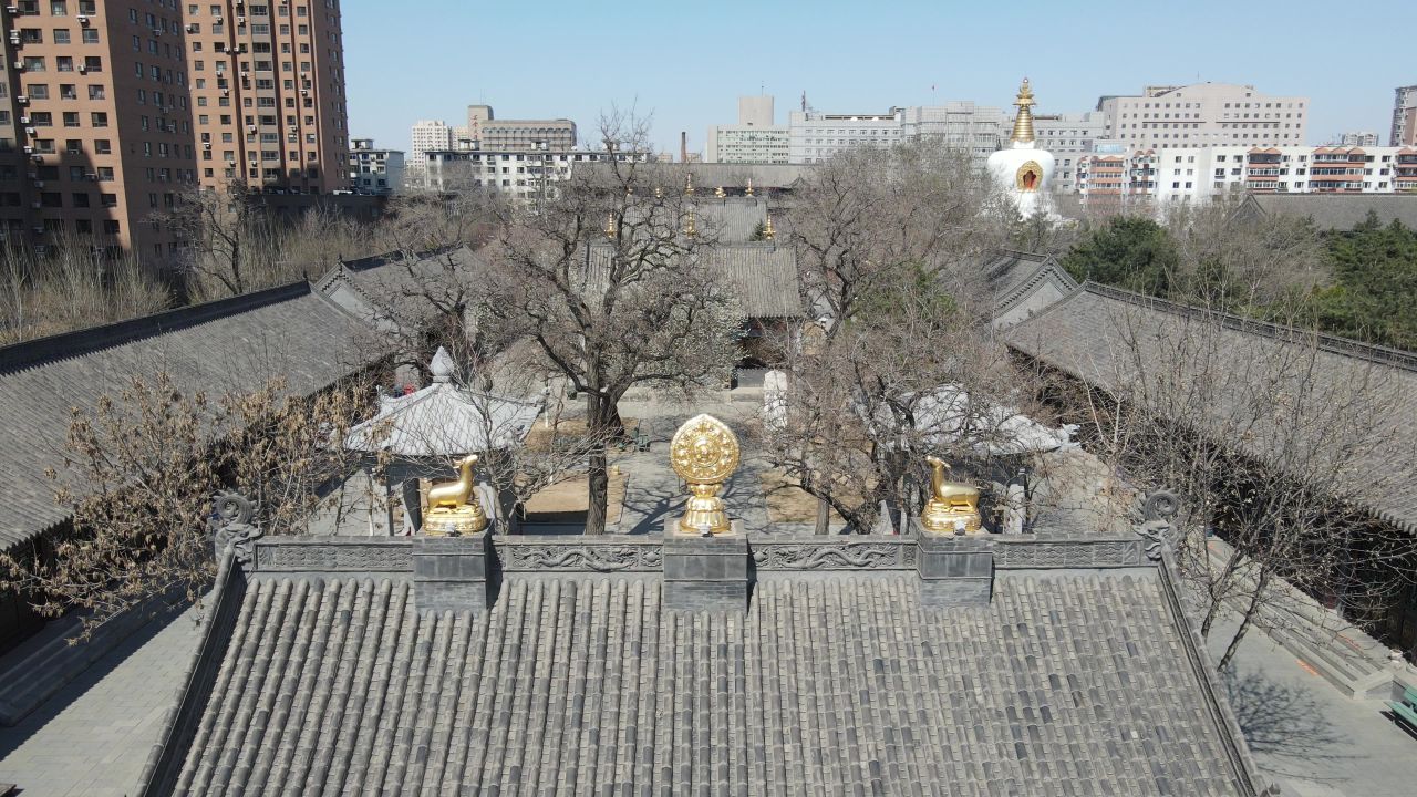 沈阳北塔公园法轮寺航拍