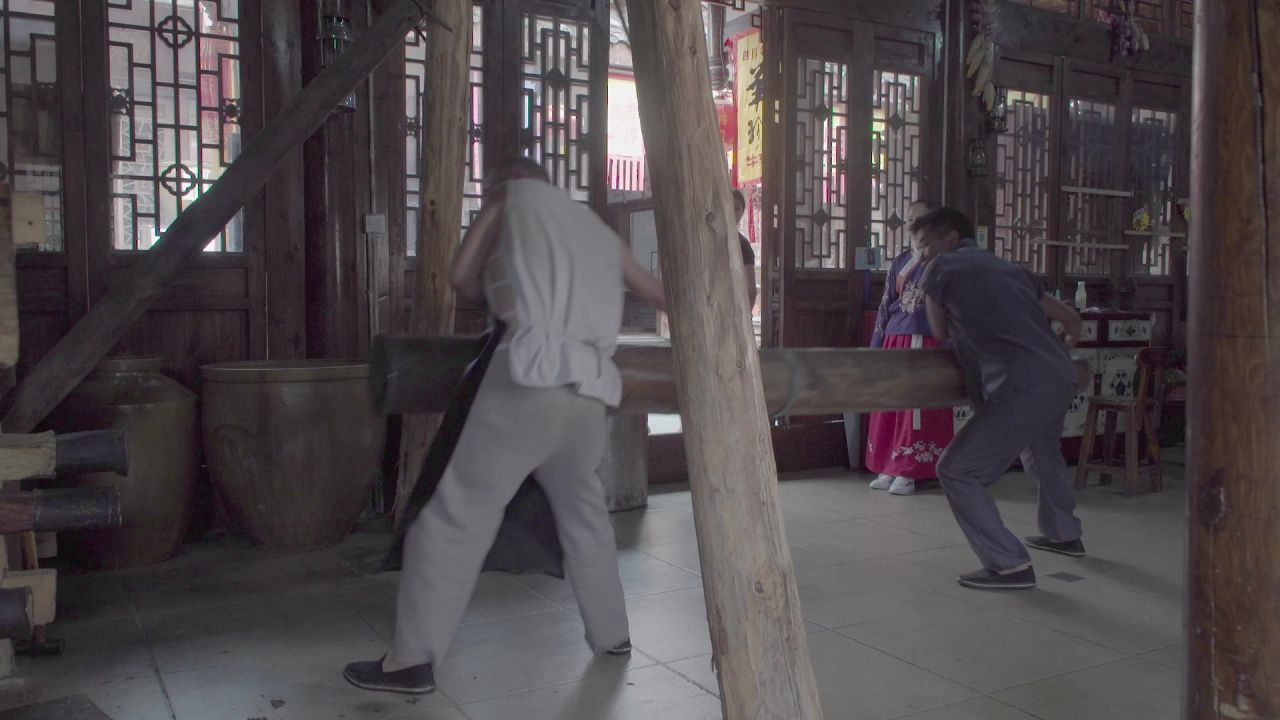 古法榨油出油