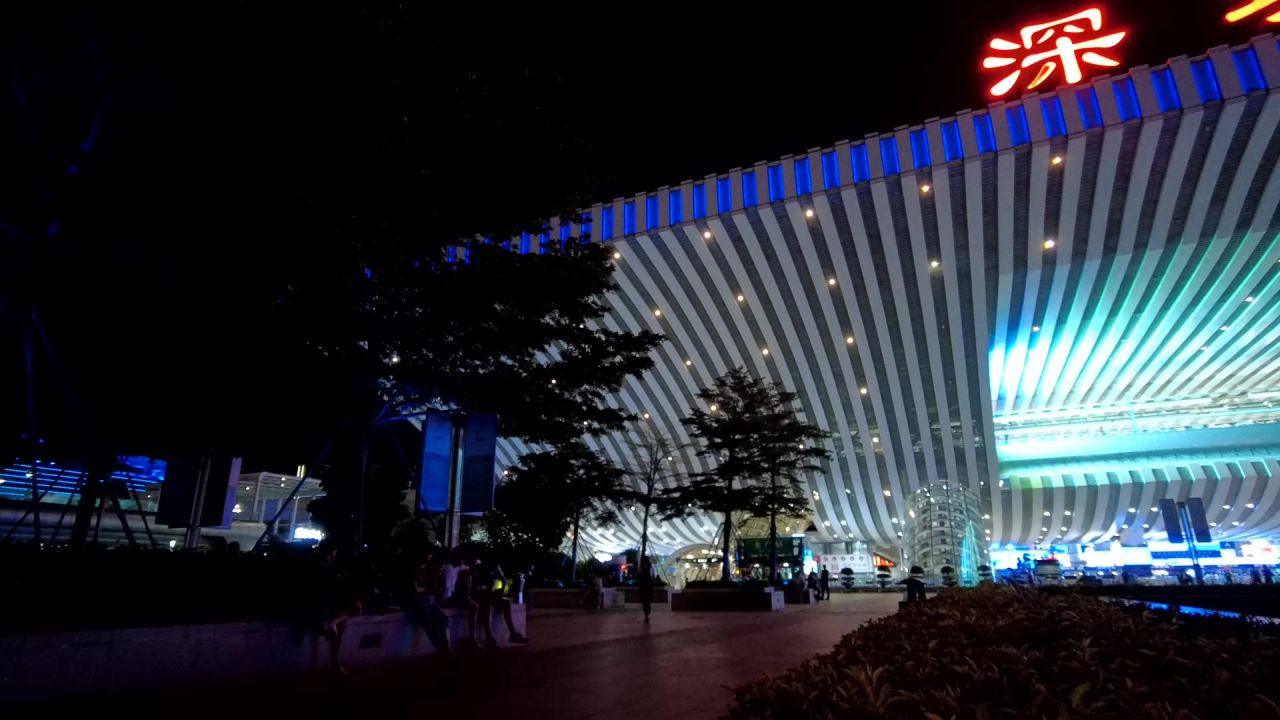 深圳北站夜延时
