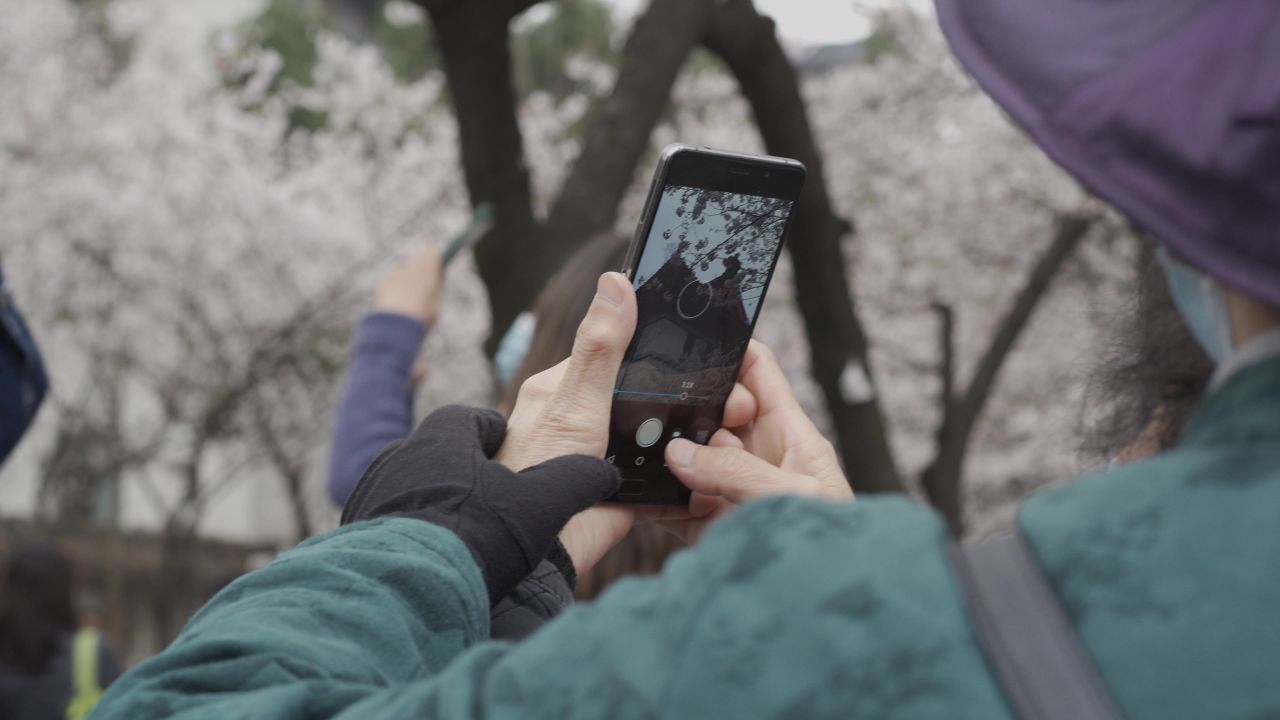 老人拍照