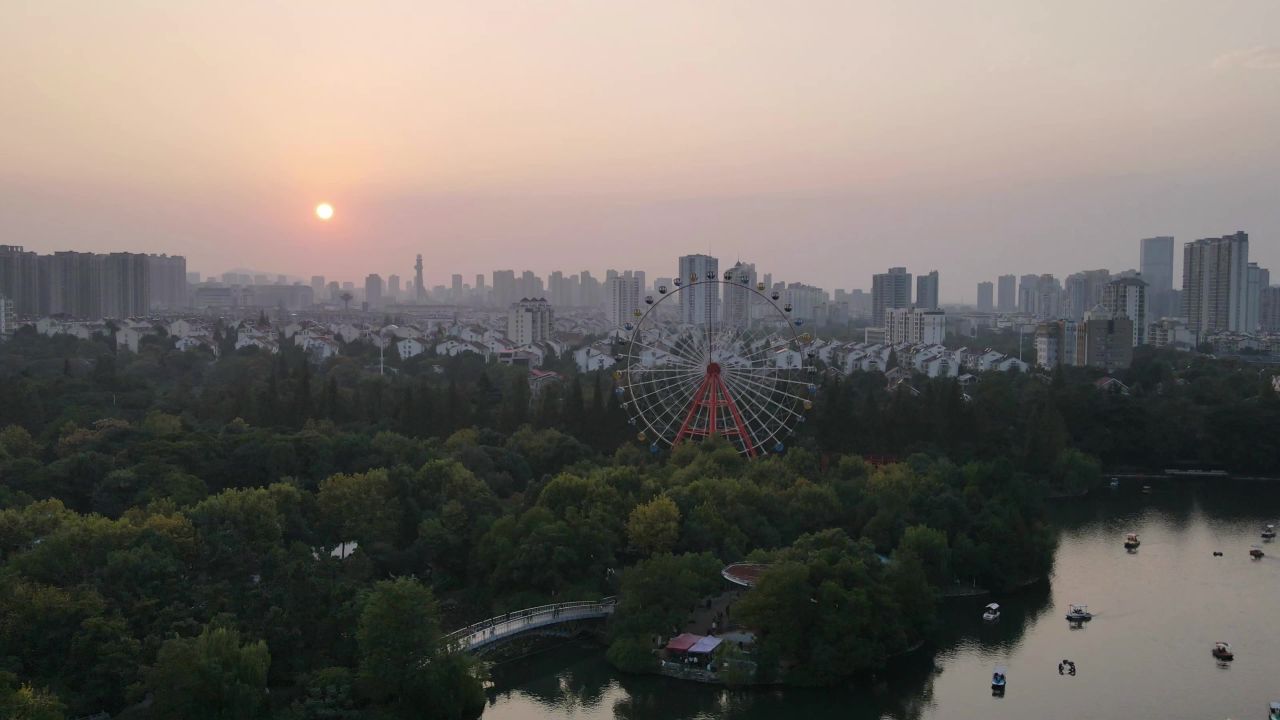 杏花公园延时摄影