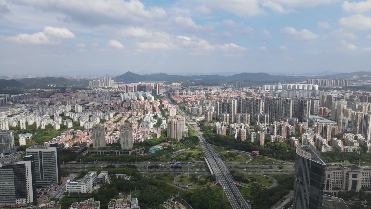 东莞城市风光航拍