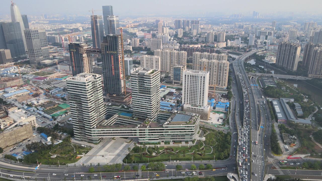 广州琶洲CBD建设航拍