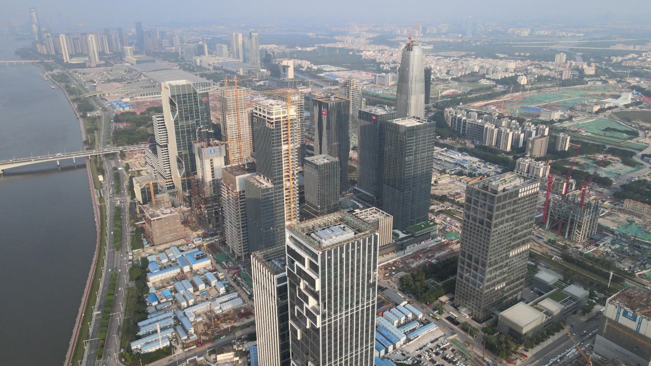 广州琶洲CBD建设航拍