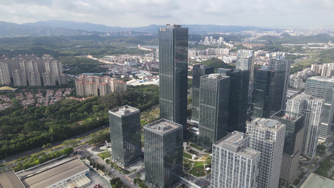 东莞市区大全景航拍