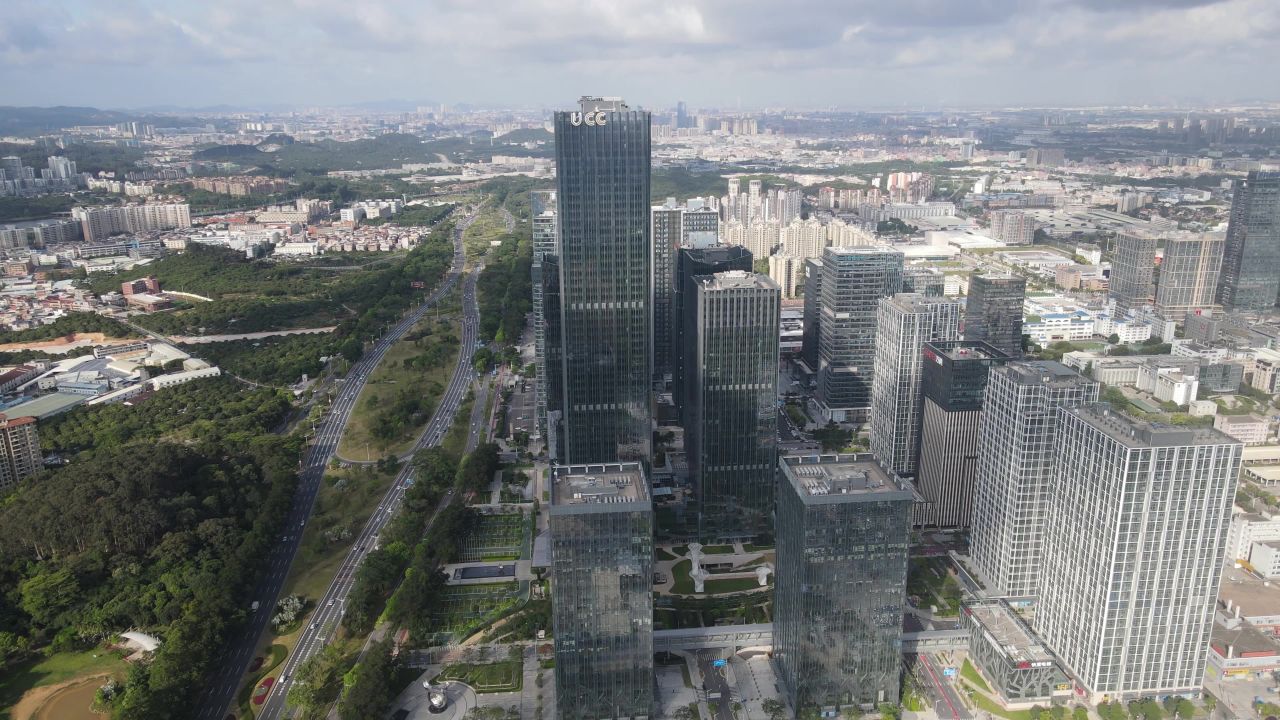 东莞市区大全景航拍