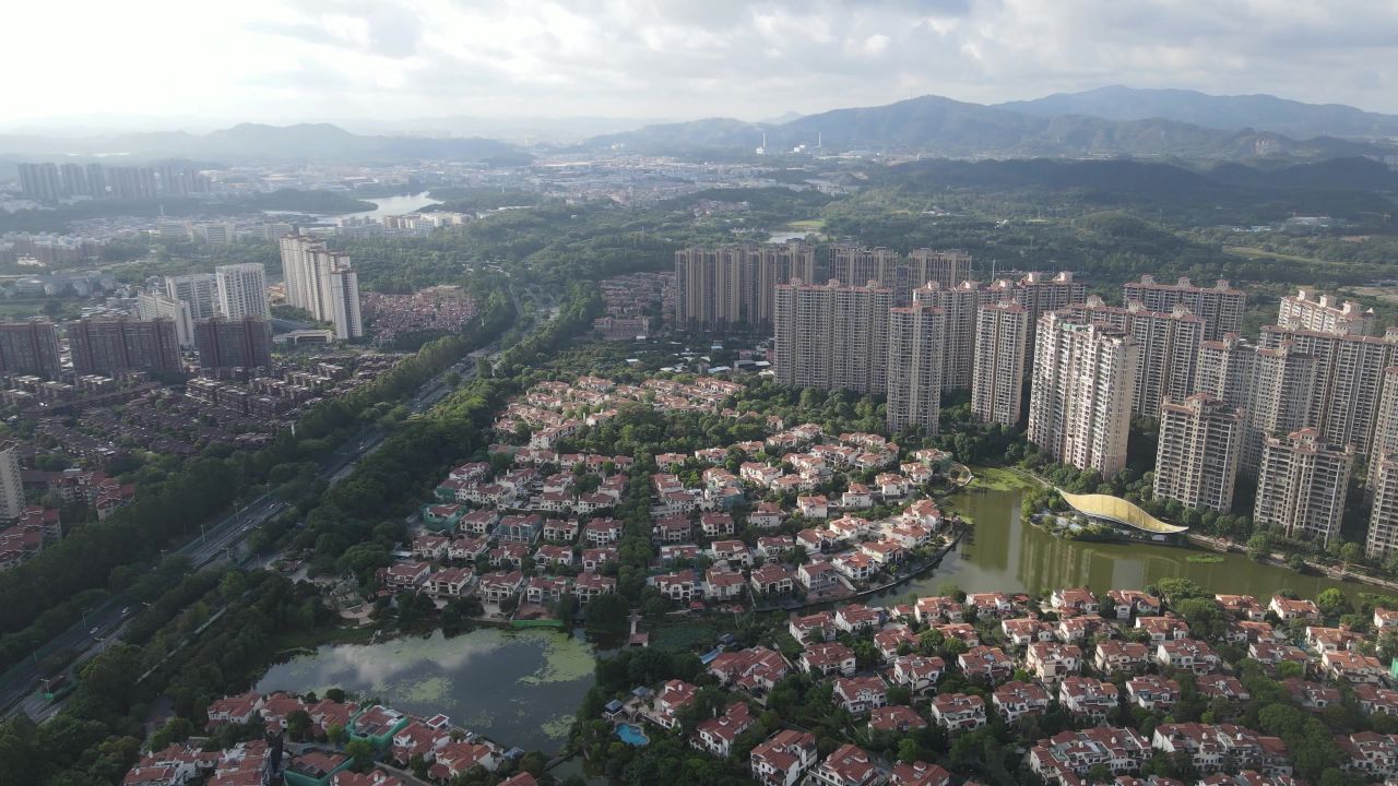 东莞市区大全景航拍