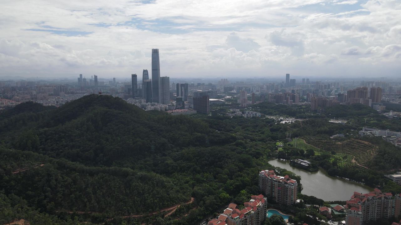 东莞市区风光航拍
