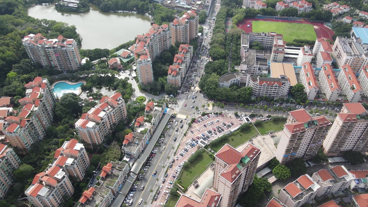 东莞市区风光航拍