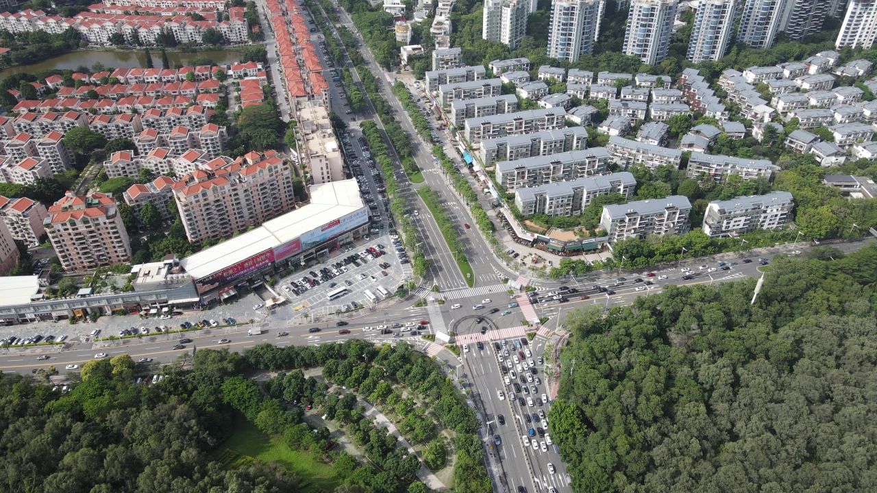 东莞市区风光航拍