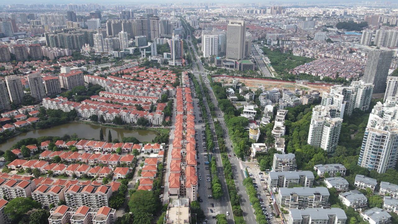 东莞市区风光航拍