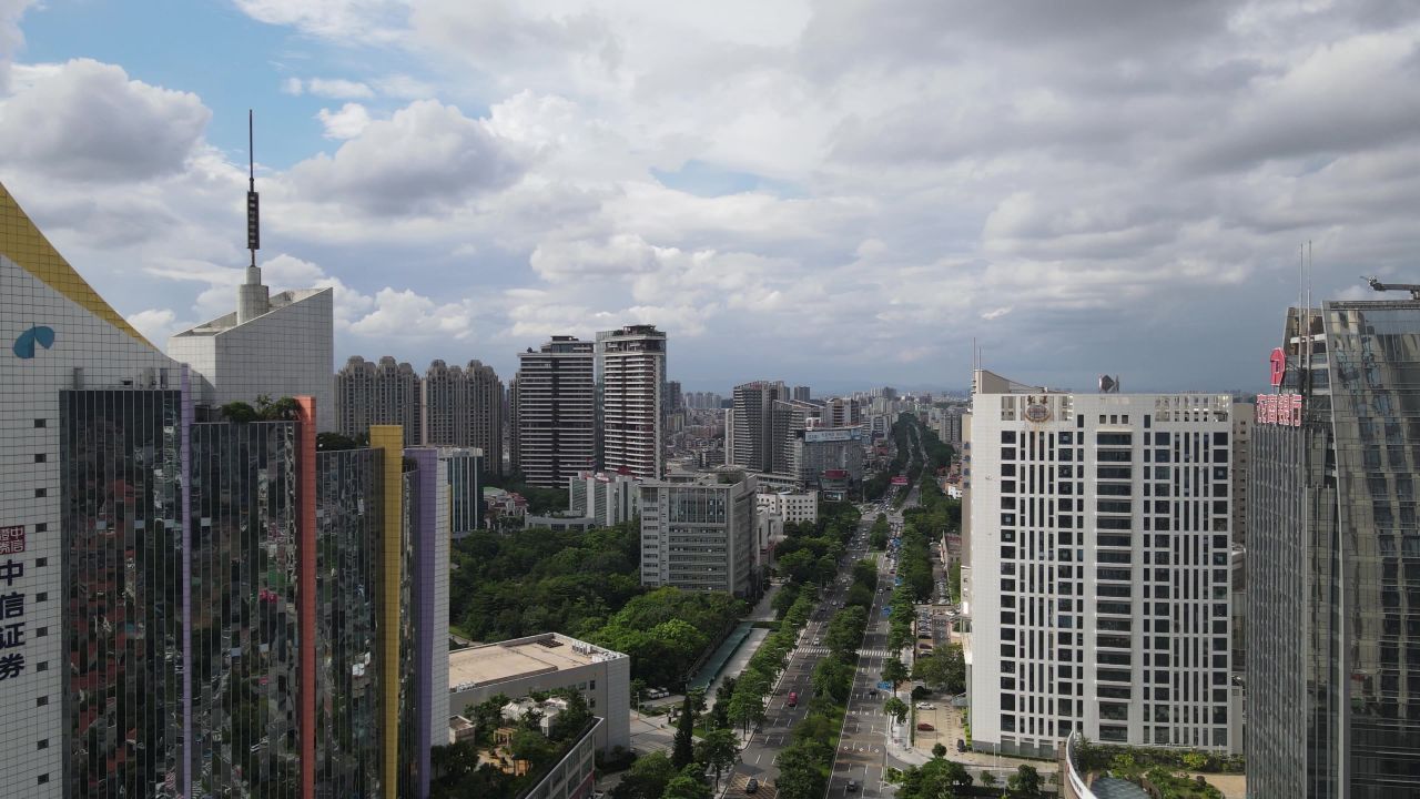 东莞市区风光航拍