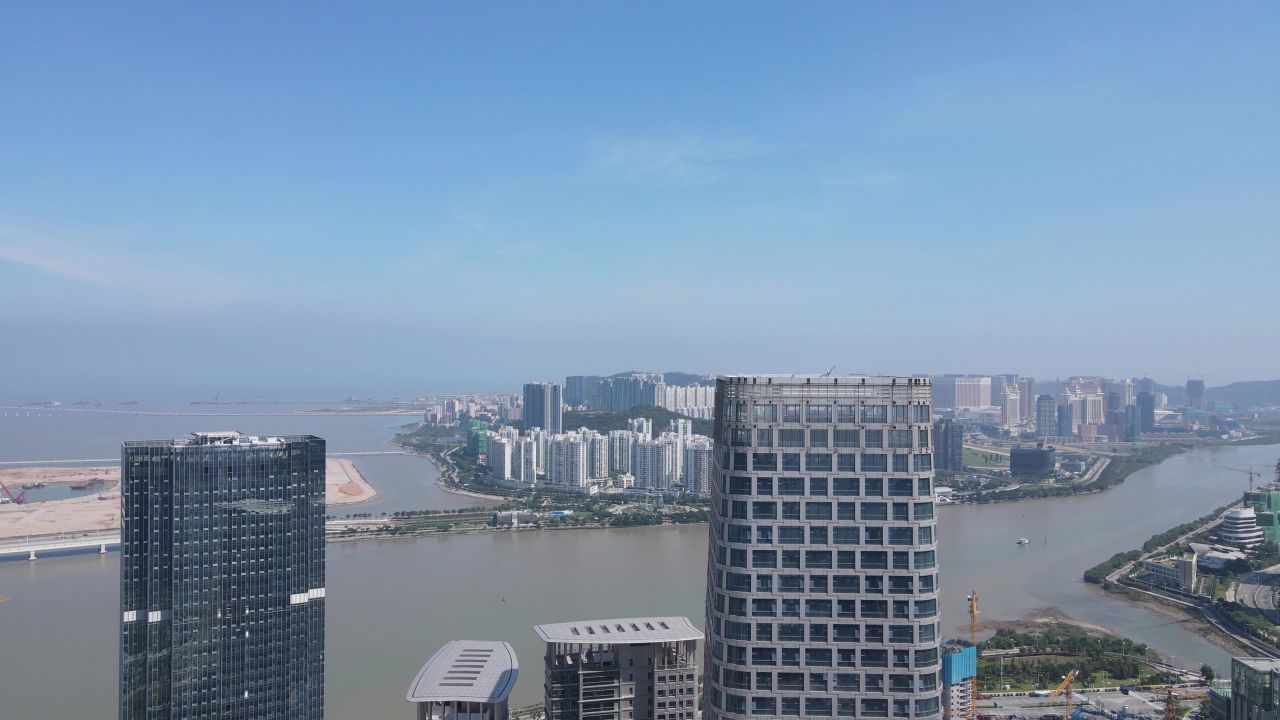 珠海横琴新区航拍
