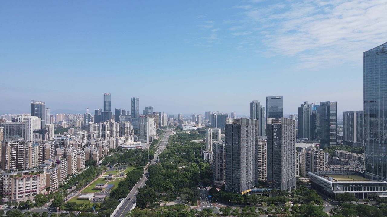 惠州市区航拍