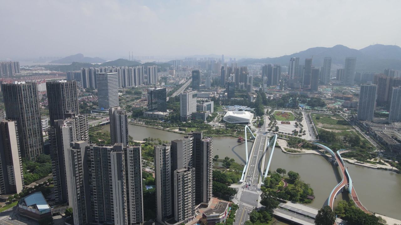广州南沙区航拍