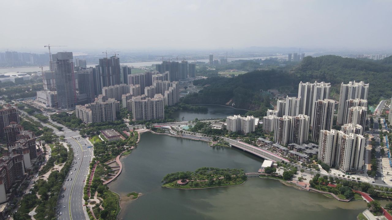 广州南沙区航拍